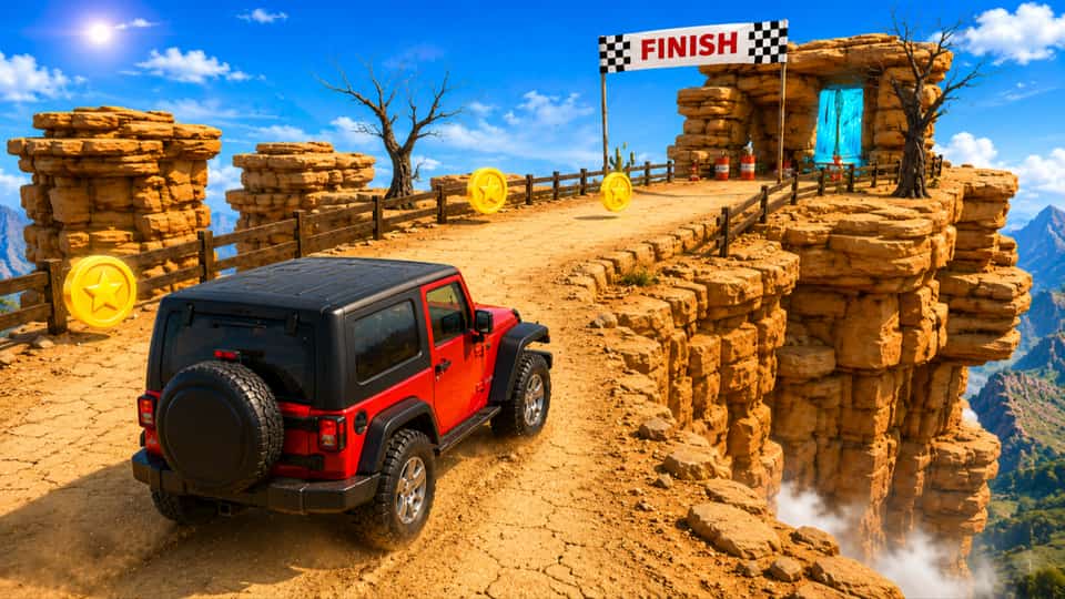 Offroad Jeep Driving Mountain Climb gameplay