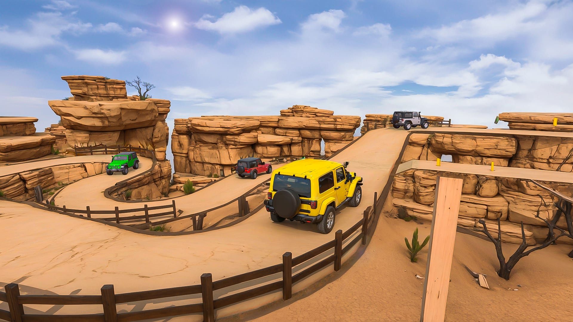 Screenshot 3 - gameplay of Offroad Jeep Driving Mountain Climb